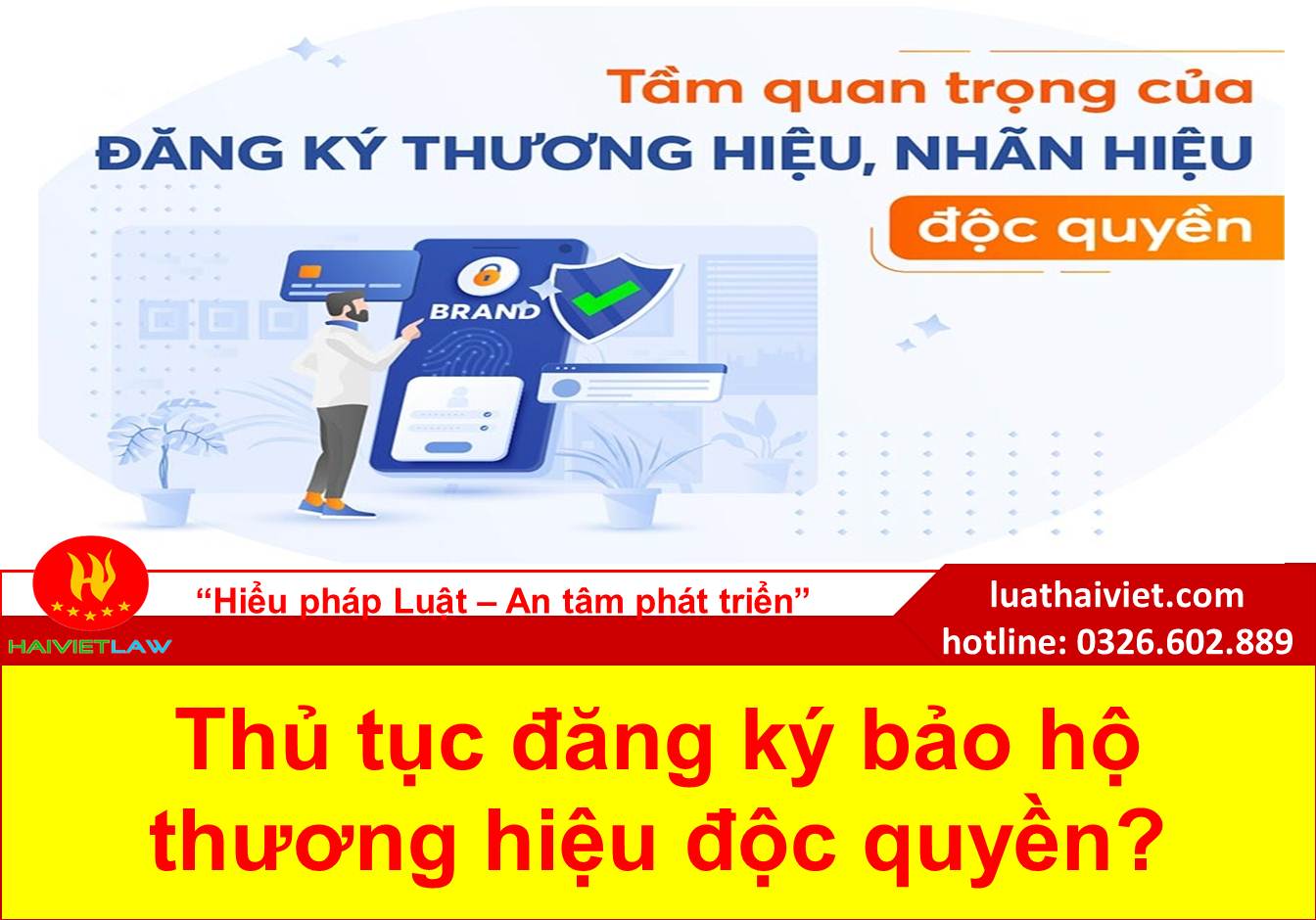 thủ tục đăng ký bảo hộ nhãn hiệu độc quyền