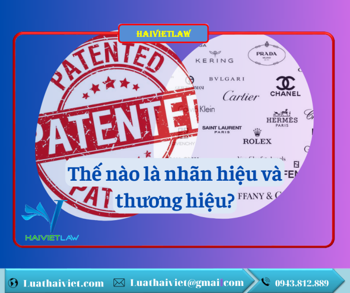 Thế nào là nhãn hiệu và thương hiệu?