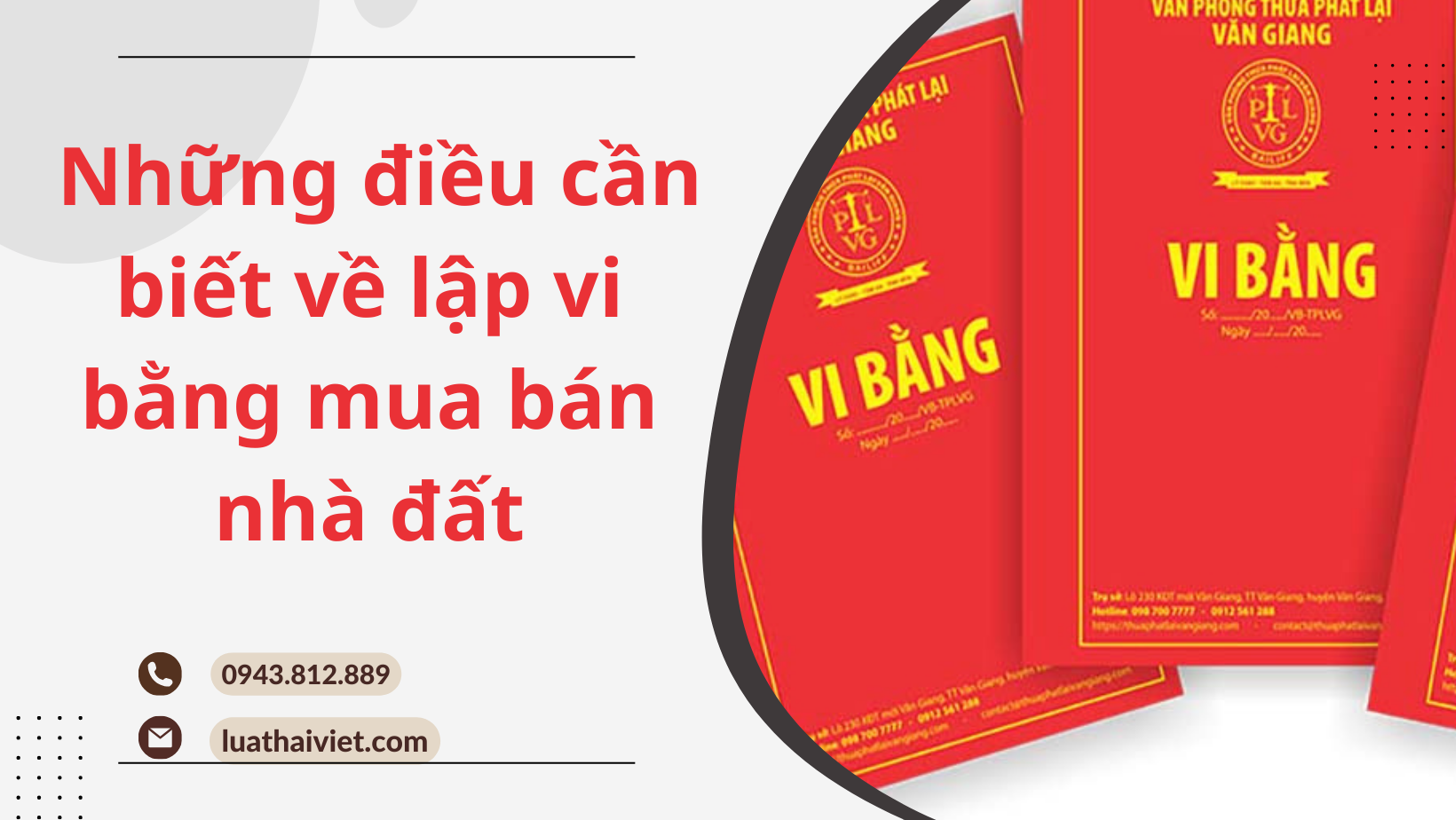 Những điều cần biết về lập vi bằng mua bán nhà đất